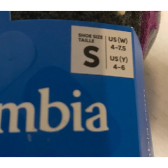 Columbia Ski Socks Womens Over The Calf 2 PAIRS Wool Blend Small Moisture Wickin - Picture 7 of 9